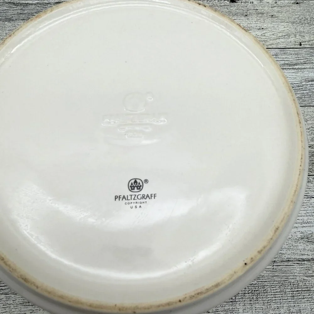 Pfaltzgraff Pro Plan Gold Trimmed Pet Dog Food Bowl